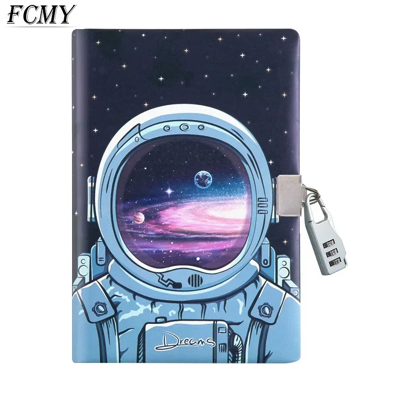 Diary Notebook with Lock Journal Wonderful Notepad Agenda Planner Organizer Cute Note BooK Back To School Traveler Sketchbook a5