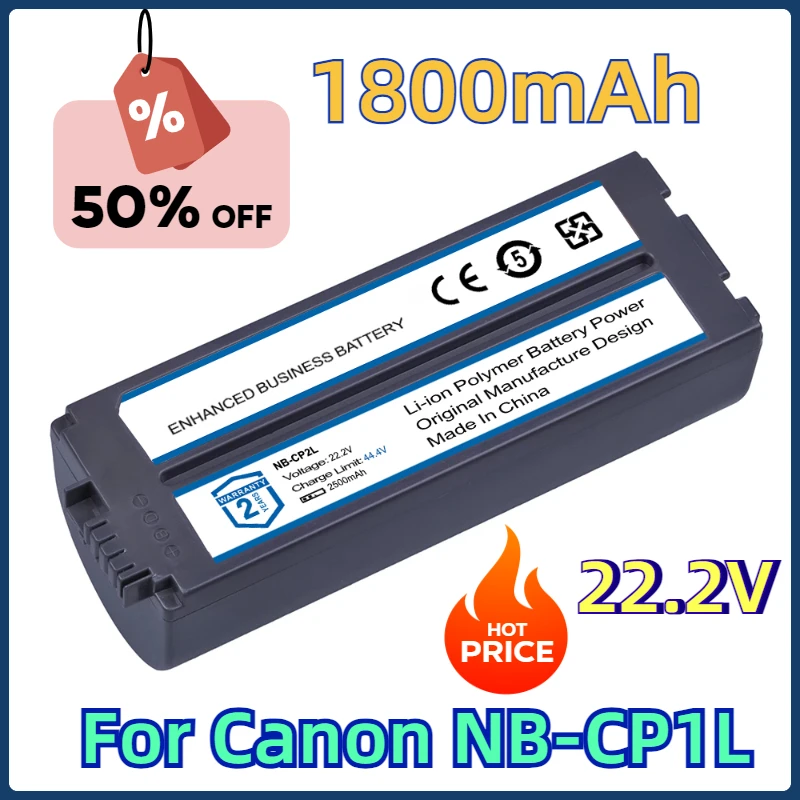 

For Canon NB-CP1L Photo Printers SELPHY CP800, CP900, CP910, CP1200,CP100,CP1300 CP1500 NB-CP2L NB CP2L 1800mAh Battery