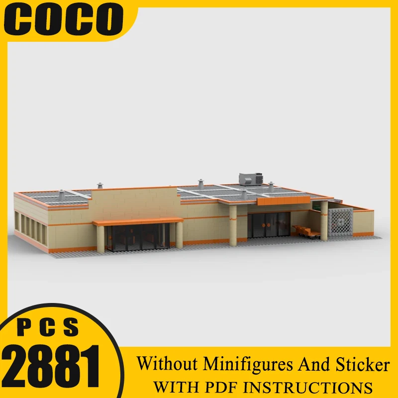 

Moc Building Blocks Home Building Materials Sales Floor Technology Modular Bricks Model Gifts Christmas Toys DIY Sets Assembly！