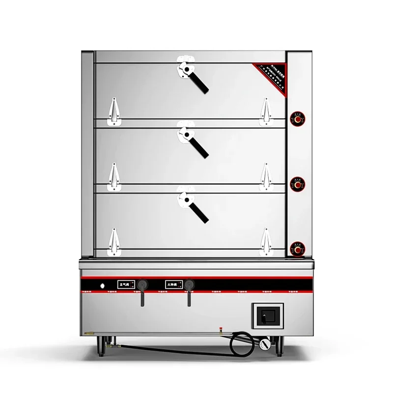 

Industrial Gas Commercial Seafood Steamed Cabinet Steamers Stainless Steel Soup Warmer Rice Steamer Cabinet