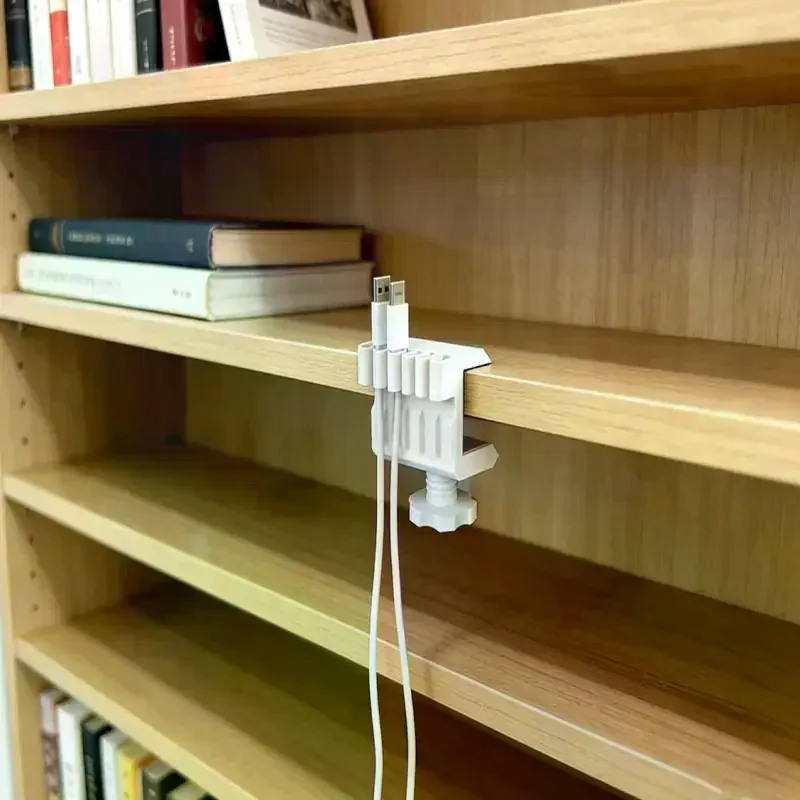 /PFU/Printed Pla Eco-Friendly Material Desktop Data Cable Clip, Desktop Traceless Cable Management And Organization Tool 3D