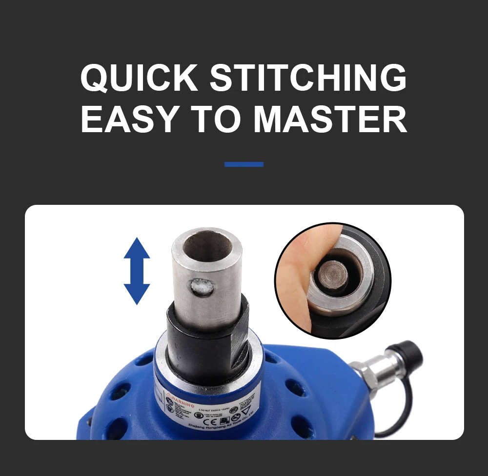 MINI Druckluft-Nagler für Stahlnägel, 90MM Pneumatischer Nagelhammer, Ergonomisches Spezialwerkzeug für Holzarbeiten – Detail 3