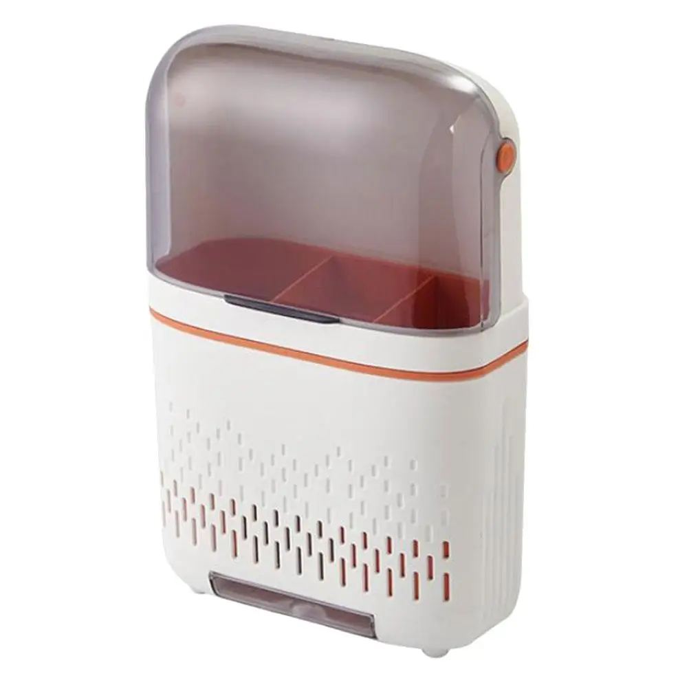 

Chopsticks Holder Large Capacity Kitchen Storage Rack Cage Organizer Wall Mounted Drainage Spoon Fork Knife Storage