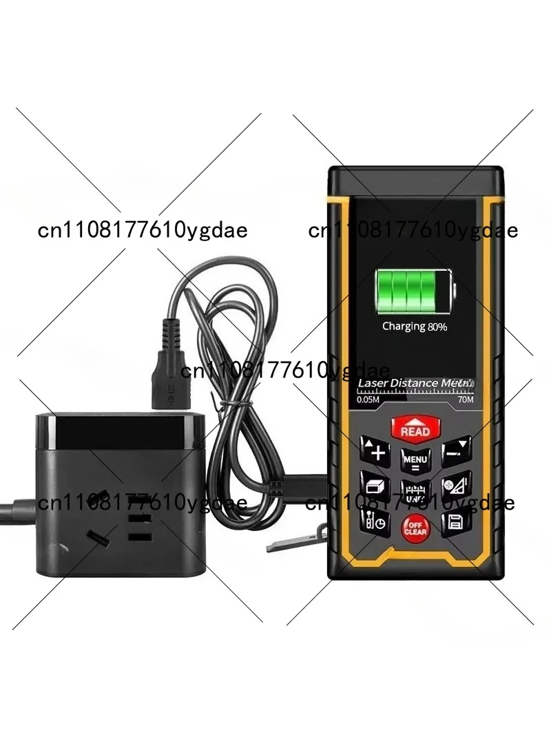 Digital Laser Infrared Distance Meter 394ft / 120m with Bubble Levels, Camera, Compact Laser Rangefinder