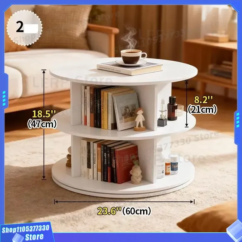 White 360 Degree Rotating Shoe Rack Modern Space Saving Cabinet For Home Furniture Store Display Storage Of Bags And Footwear