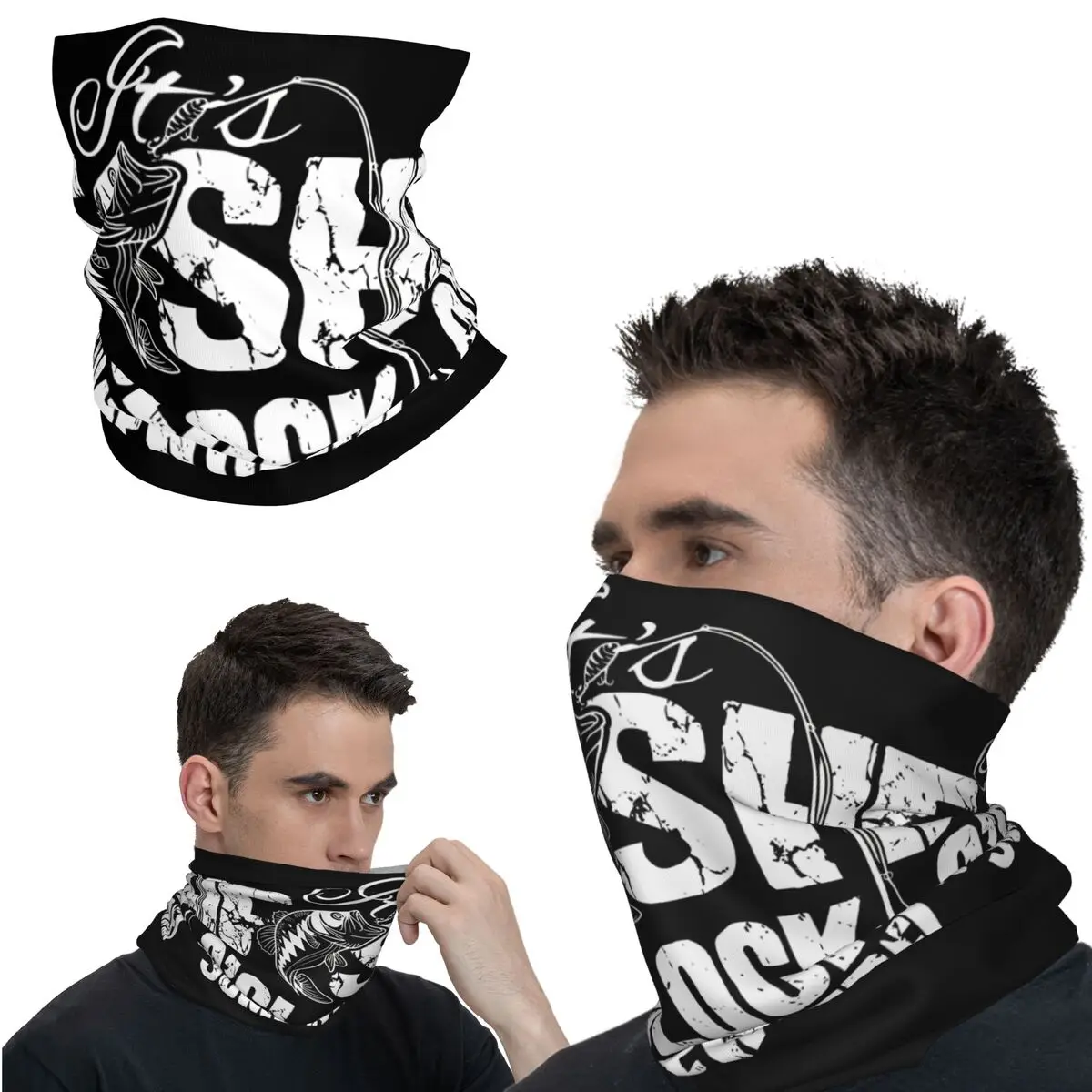 Neat Bandana Neck Cover Printed Motor Motocross It's Fish o'Clock Somewhere Wrap Scarf Balaclava Cycling Unisex Adult All Season