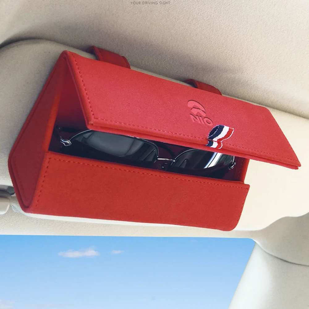 

For NIO ES6 ES8 EC6 2022 2023 2024 Suede Car mounted glasses case glasses clip decoration storage modification Accessories