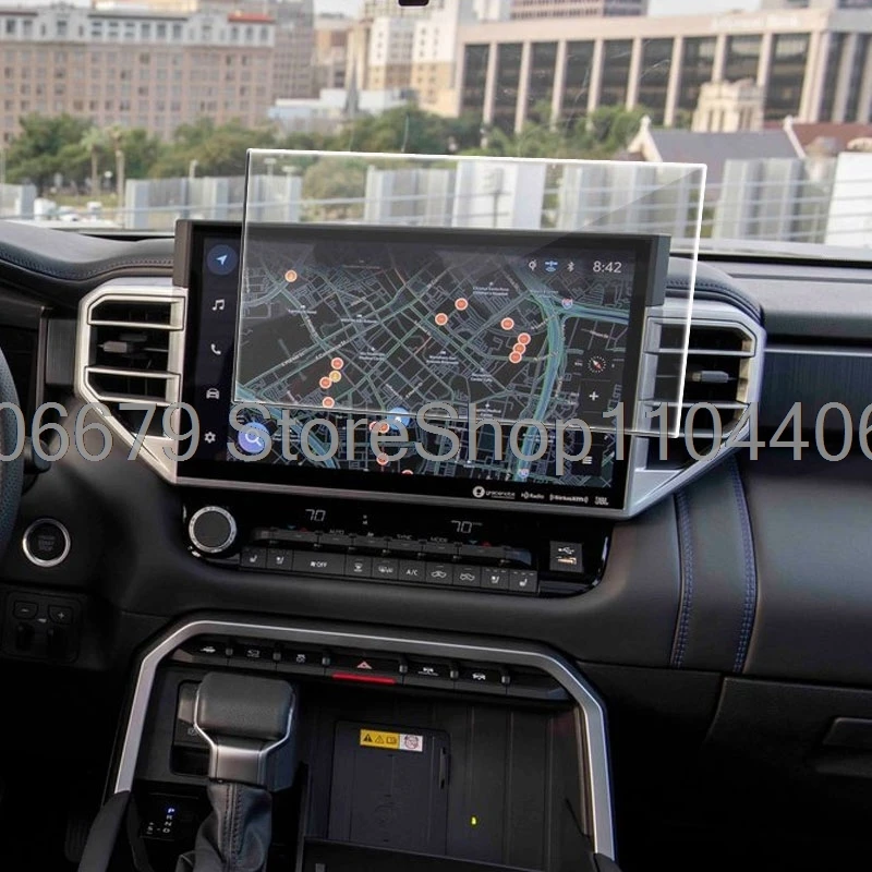 

Защитная пленка для экрана, закаленное стекло для Toyota Tundra/Toyota Sequoia 2023 2024 2025 14 дюймов, GPS-навигация, пленка против царапин