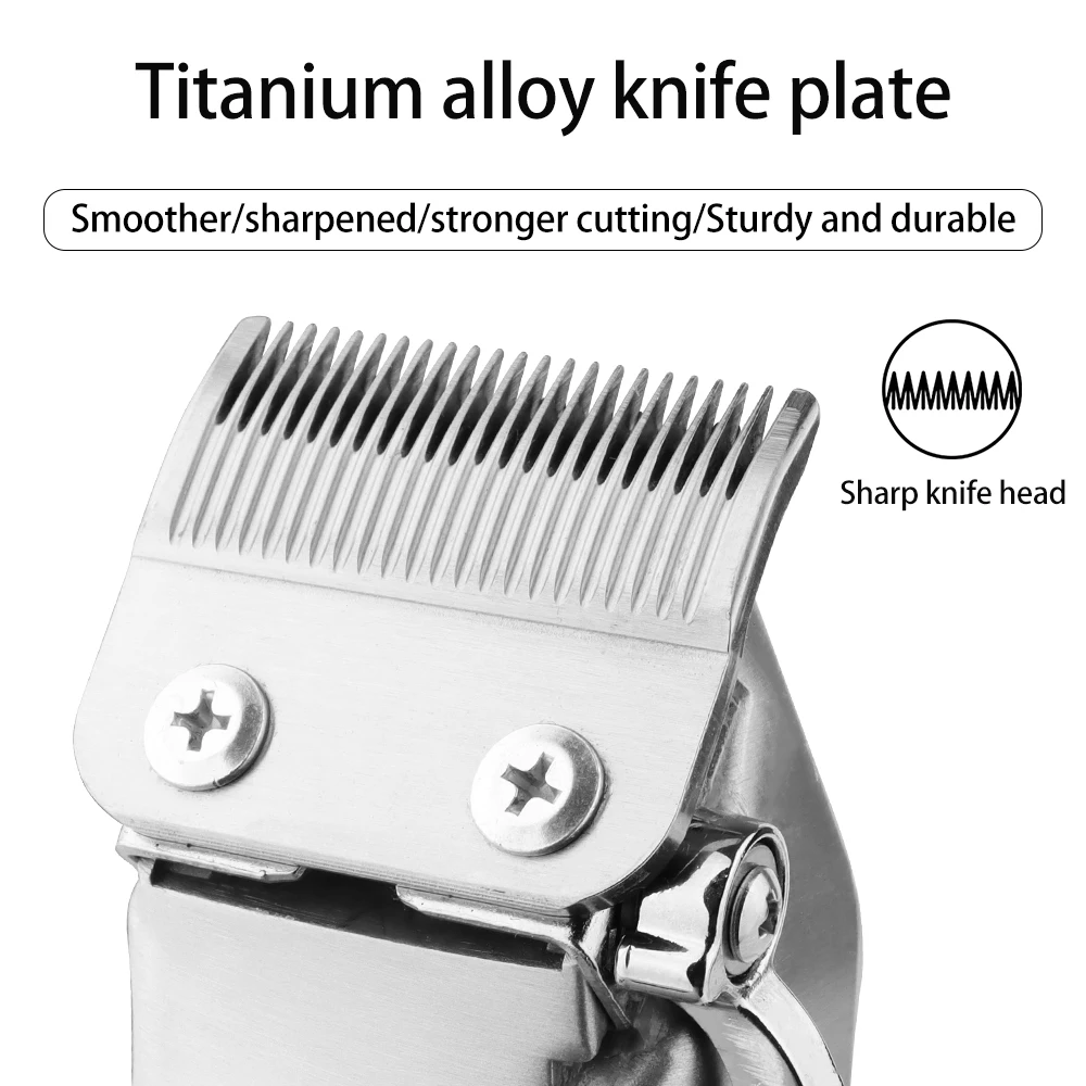 مجموعة ماكينة قص الشعر اللاسلكية للرجال لقص الشعر، ماكينة تشذيب اللحية الاحترافية، ملحقات الحلاق لقضاء العطلات للرجال