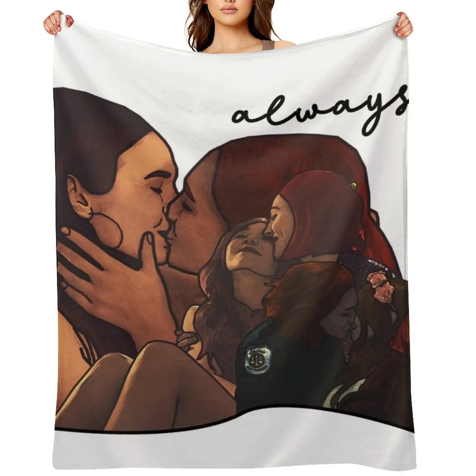

wayhaught - always Throw Blanket Picnic wednesday Kid'S Cute Blankets