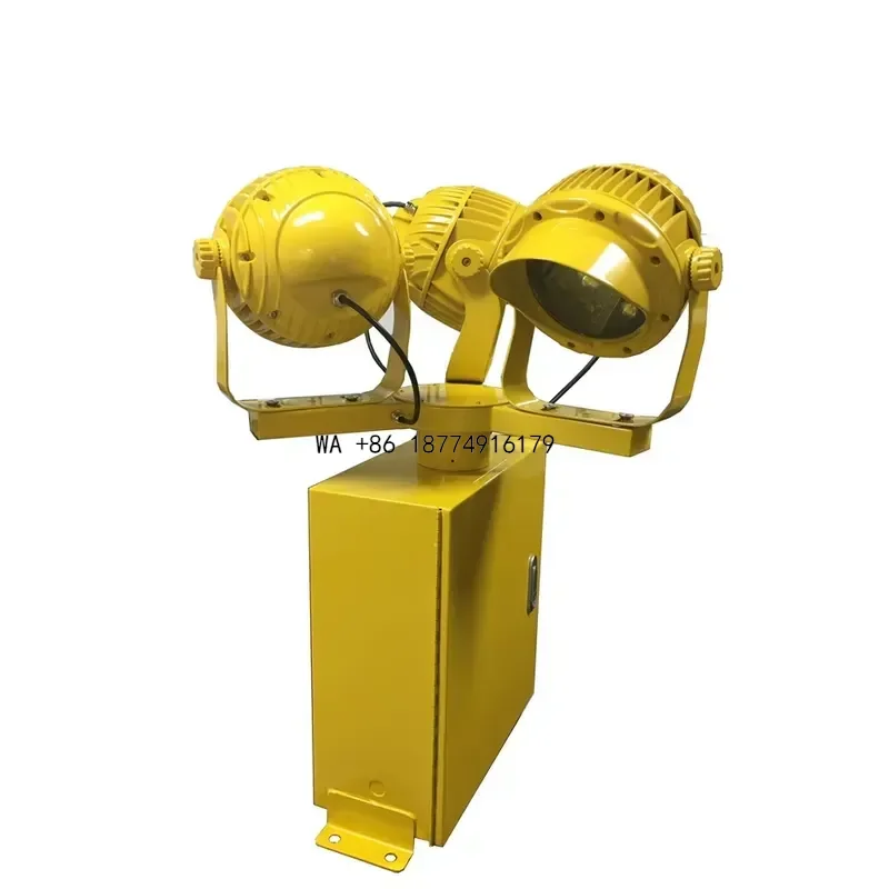 wmwmnu Three-Lamp Airport Rotating Beacon Helipad Visual Guidance Rotating Light Aviation Obstruction Lights