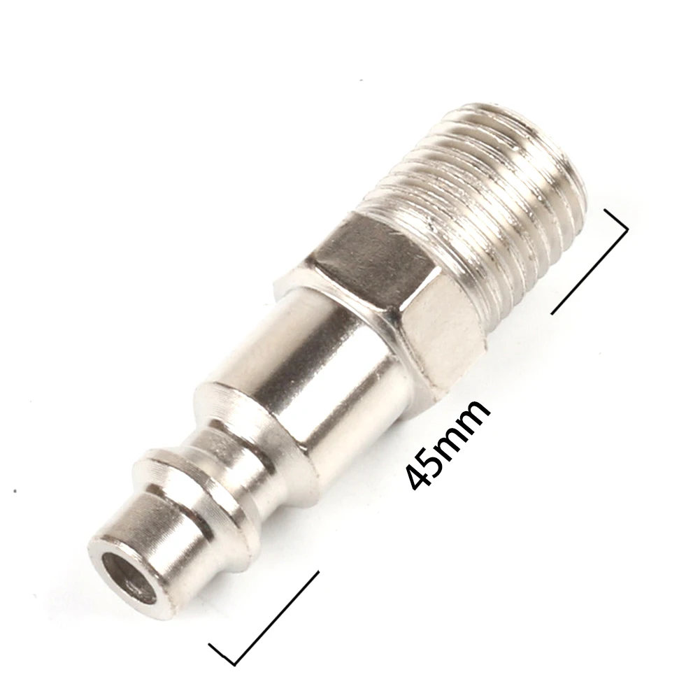 1pc High Pressure Tubing Quick Coupling Connector For Factory Facilities Car Maintenance Quick Male Thread Plug Adapter