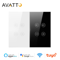 AVATTO Tuya WiFi Roller Shutter Curtain Light Switch for Electric Motorized Blinds Smart Life Control Work for Alexa,Google home