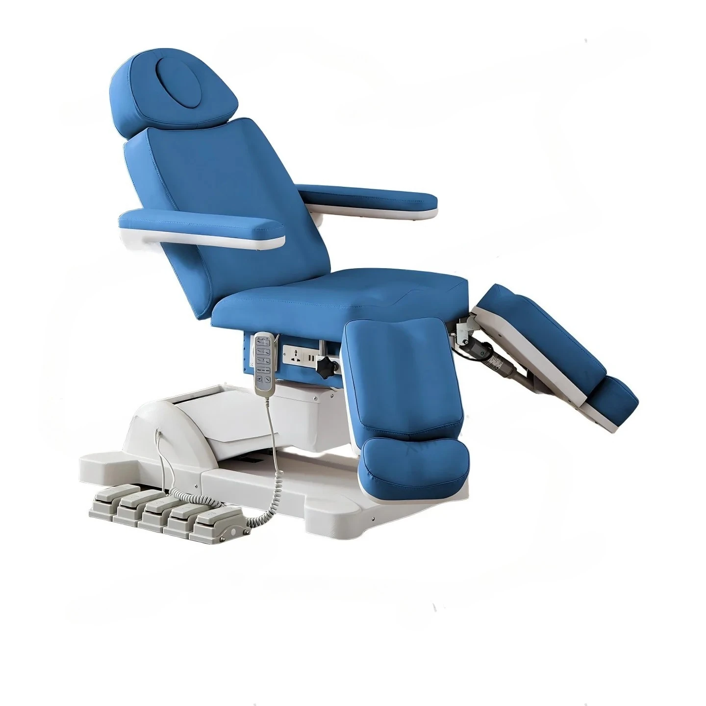 

Новое поступление, электрическое кресло для педалей, массажное пластиковое вращающееся кресло для татуировки с разделенными ногами и 5-двигателем