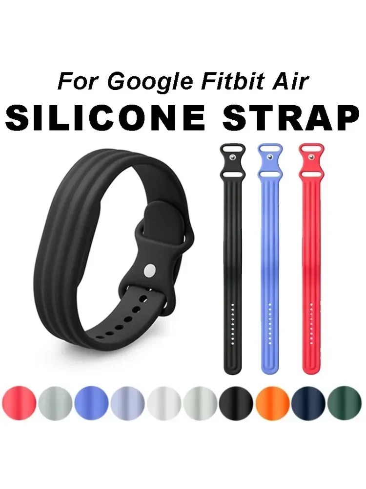 Silikon-Sportarmband für Google Fitbit Air, atmungsaktives Gummiarmband, Ersatz-Zubehör für das Handgelenk. – Detail 1