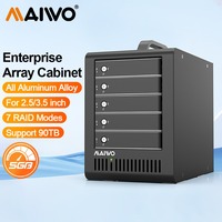 MAIWO Enterprise Array Cabinet USB3.0 HDD Enclosure SATA To 2.5/3.5 Inch Hard Disk Box Docking Station PC Case With 7 RAID Modes