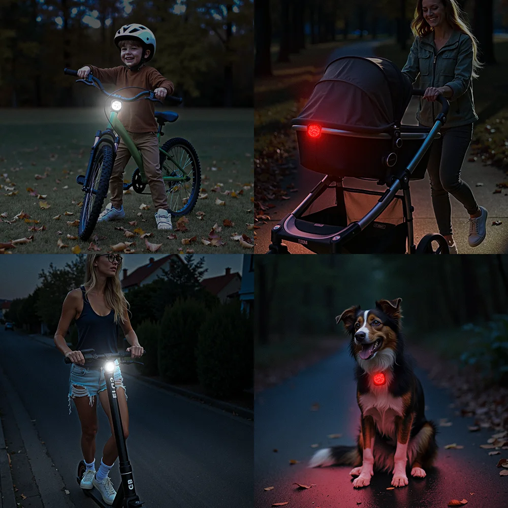 Wireless Remote Control Bicycle Headlights Tail Lights USB Charging Cycling Night Cycling Accessories Smart Bicycle