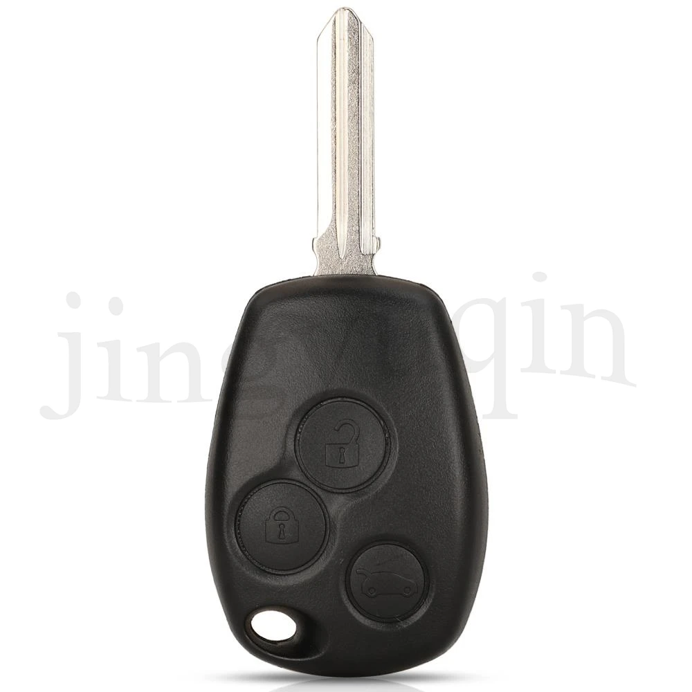 jingyuqin Car Key Shell For Renault Trafic Vivaro Duster Logan Fluence Clio Sande Megane 3Buttons Replacement Remote Case Cover