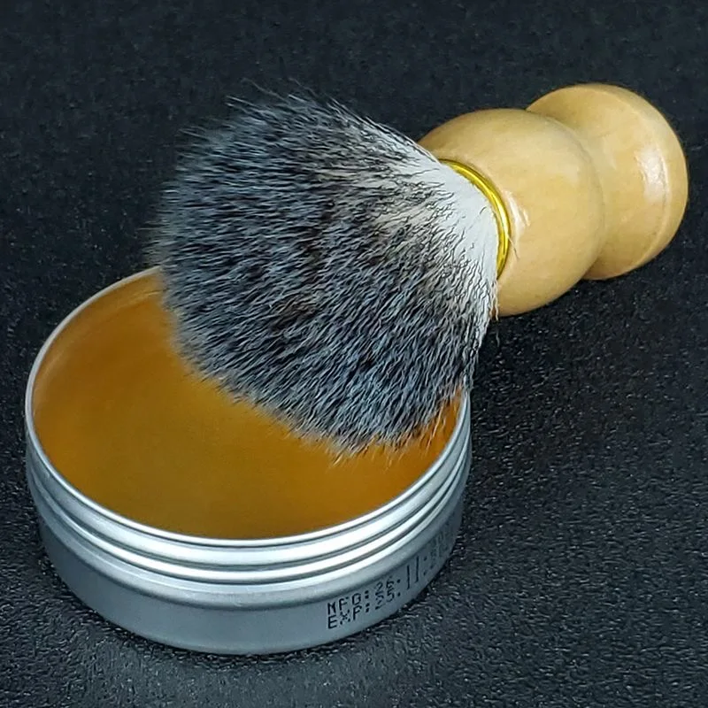 Men's Shaving Cream - Alcohol-Free & Gentle Beard & Mustache Soap Moisturizing Formula with Mint Flavor Soothes Irritation 60 g