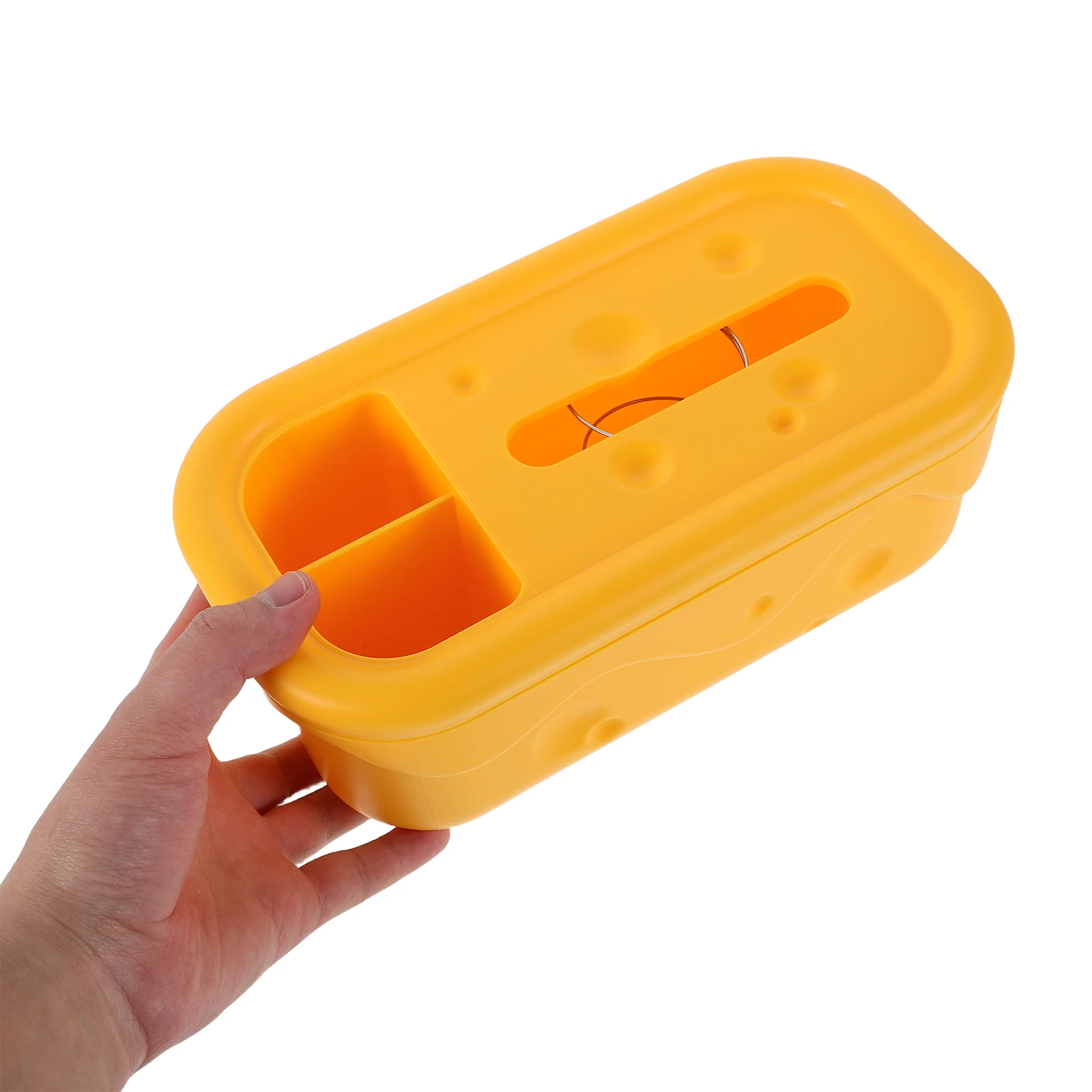 

Multifunctional Tissue Paper Organizer Sleek Design Easy Access Springloaded Tissue Storage Box for Home Living Room Kitchen