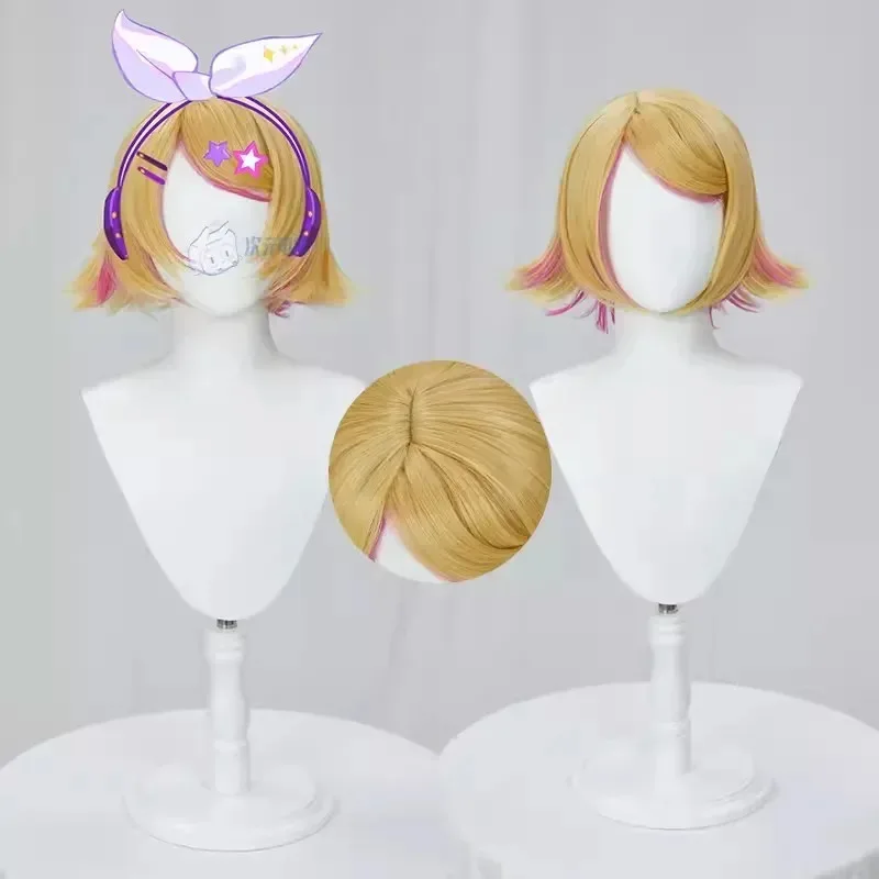 Game Muse Dash and jacket skirt Mikuu Rin Len Uniform Outfits Anime Cosplay Costumes Halloween costume wigv;2,r'6;t.