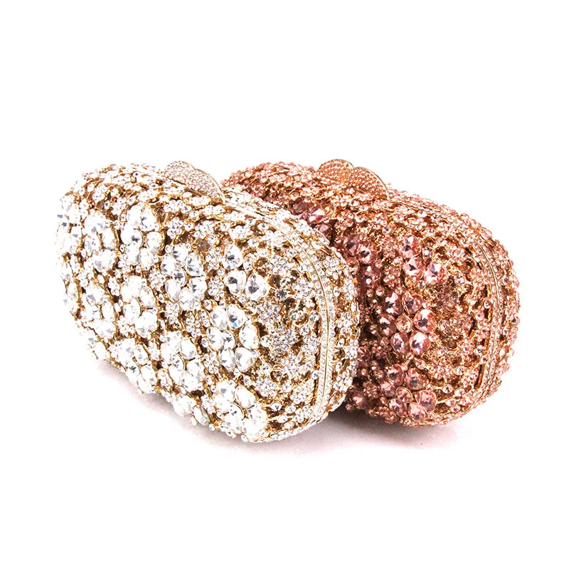 Neues Design Grüne Diamant-Clutch Abendtasche Markendesign Damenhandtasche Soiree Pochette Strass Kristall Party Clutch Taschen – Detail 25