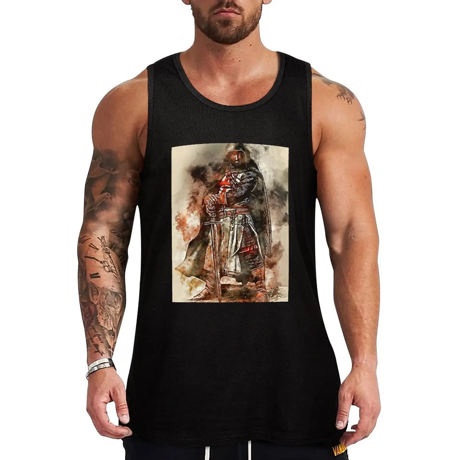

Ancient Templar Knight Tank Top summer Men's tops summer clothes for men best selling products