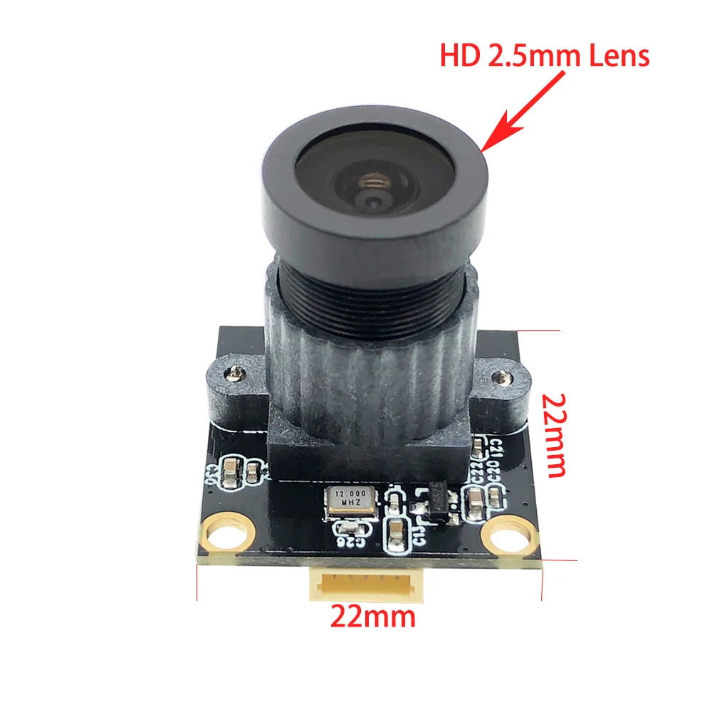 PU`Aimetis 22mm * 22mm HD Mini câmeras de vigilância 720P HD H:95 °   Módulo de câmera CCTV UVC MJPEG 30FPS USB2.0 com ângulo de visão amplo
