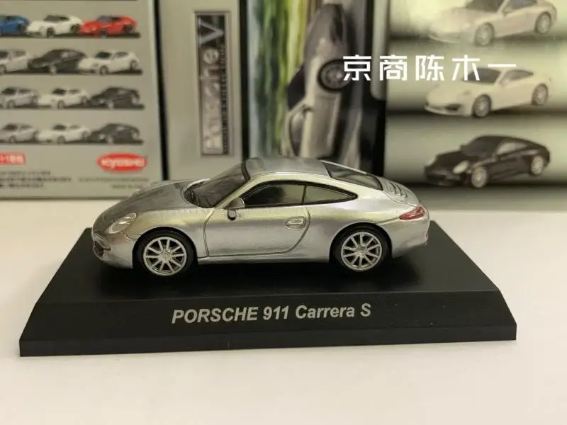 KYOSHO 1:64 porsche 911 Carrera S Collection die cast alloy trolley model ornaments gift toys