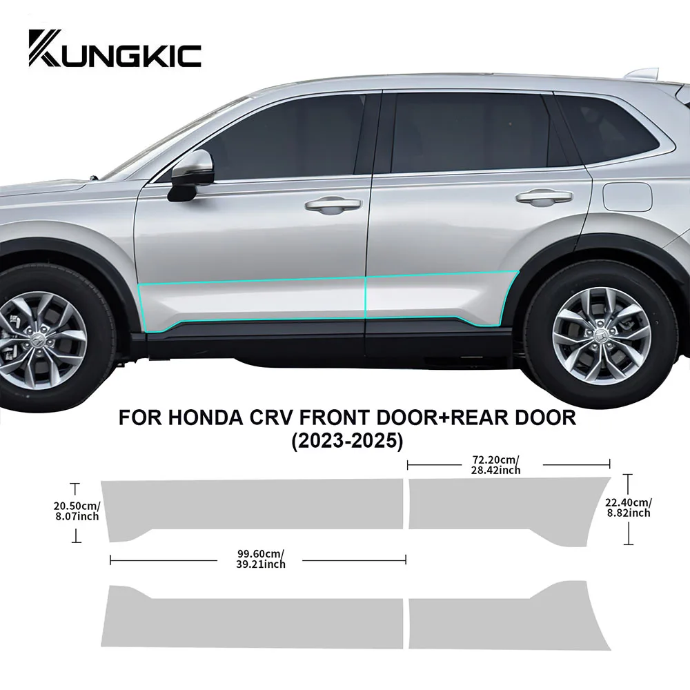 

Треугольные дверные пороги от царапин для HONDA CRV 2023 2024 2025 прозрачная ТПУ оригинальная предварительно отрезанная защитная пленка ppf для фар