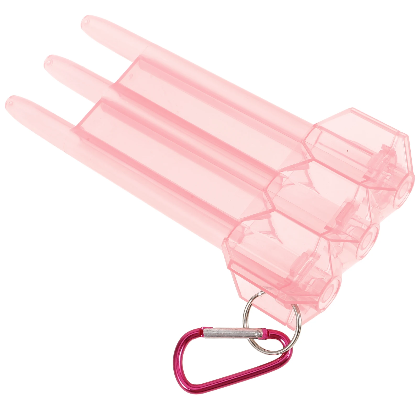 

Hardshell Storage Box Portable Lightweight Case Carabiner Multi-Grid Organizer Secure Dart Carrying Container Outdoor