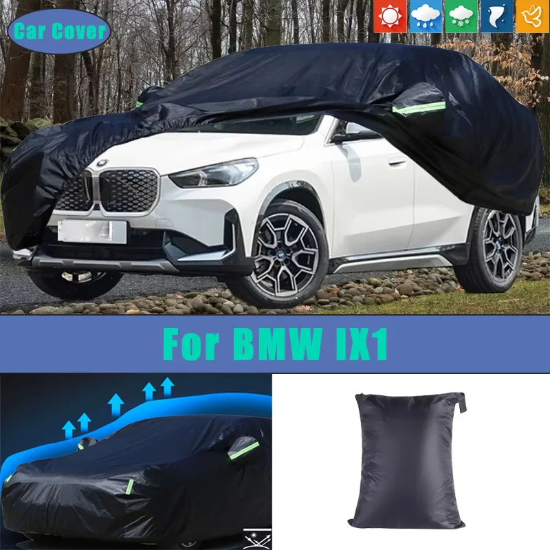 

For BMW IX1 Car Full Outer Covers Outdoor Waterproof Dustproof Sun Rain Snow Protection Exterior Car Accessories