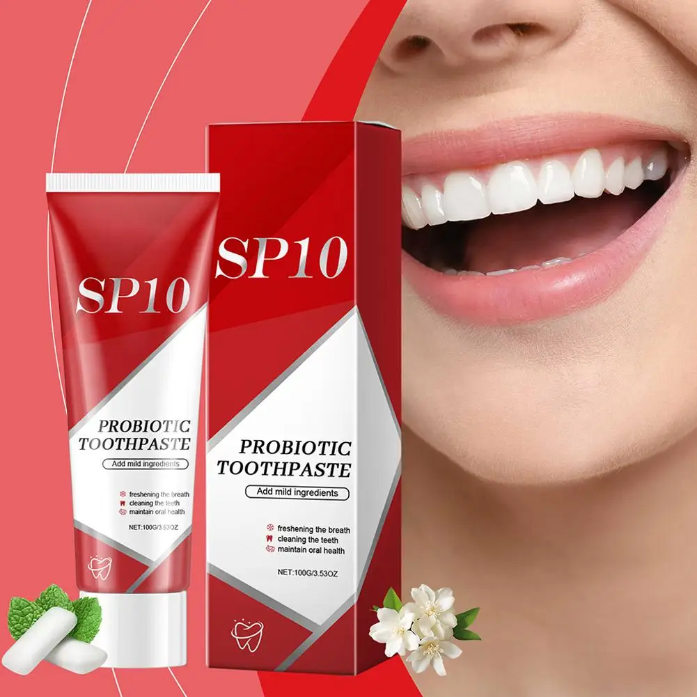 SP-10 Probiotic Toothpaste Whiten Tooth Remove Plaque Fresh Breath Whitener Teeth Hygiene Stains Clean Oral Care Product Te A0U3