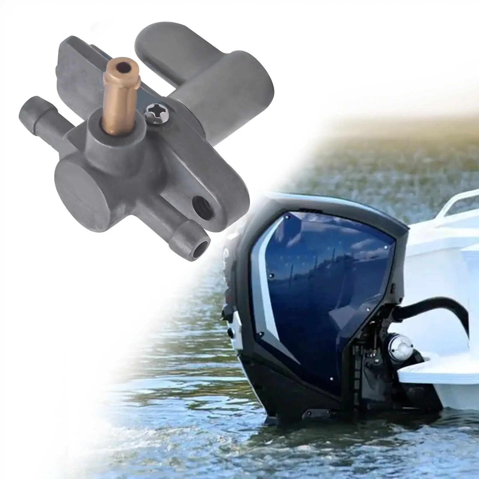 Zawór paliwa kompletny z przełącznikiem 67D-24500-00 6BX-24500 do silników zaburtowych Yamaha F4 4KM, profesjonalne części do łodzi