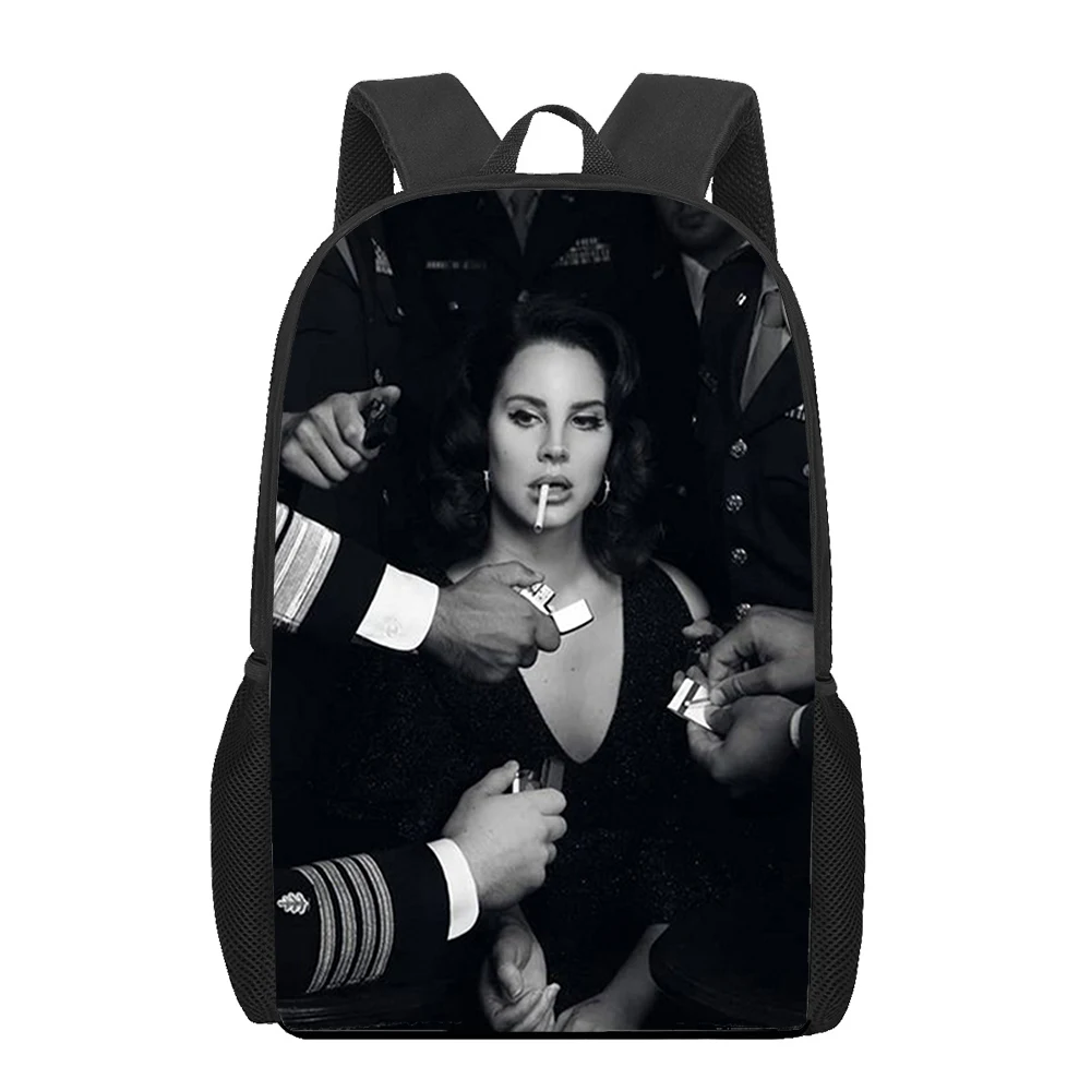 Lana Del Rey Lizzy Grant School Bags For Girls Boys Print Kids Backpacks Women Mochila Students Book Bag Children Shoulder Bag