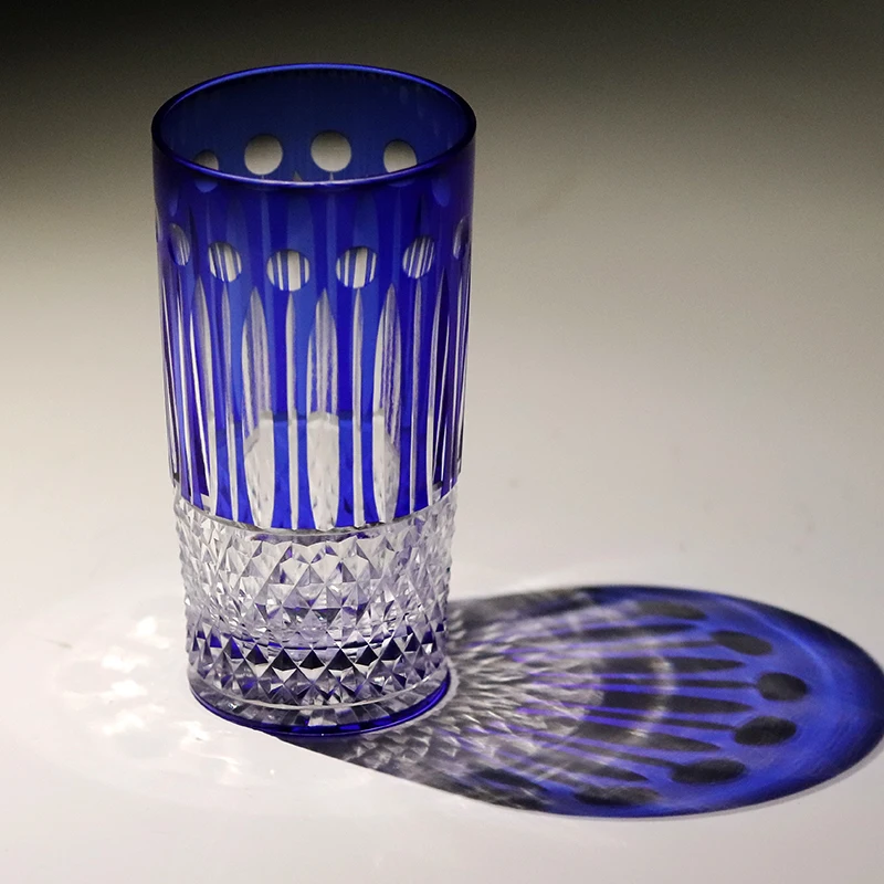 Вневременные ручные резки и разноцветные бокалы для вина, барная посуда, цветное хрустальное стекло Edo Kiriko, стакан для коктейля и виски