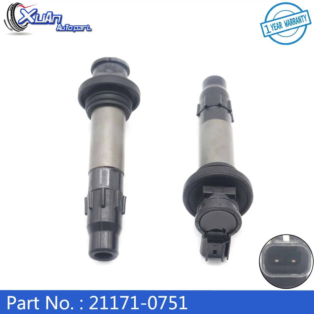 

2pcs Ignition Coil For KAWASAKI NINJA 400 EX400 Z400 ER400 2018 2019 2020 2021 2022 2023 J0552 129700-5520 211710751