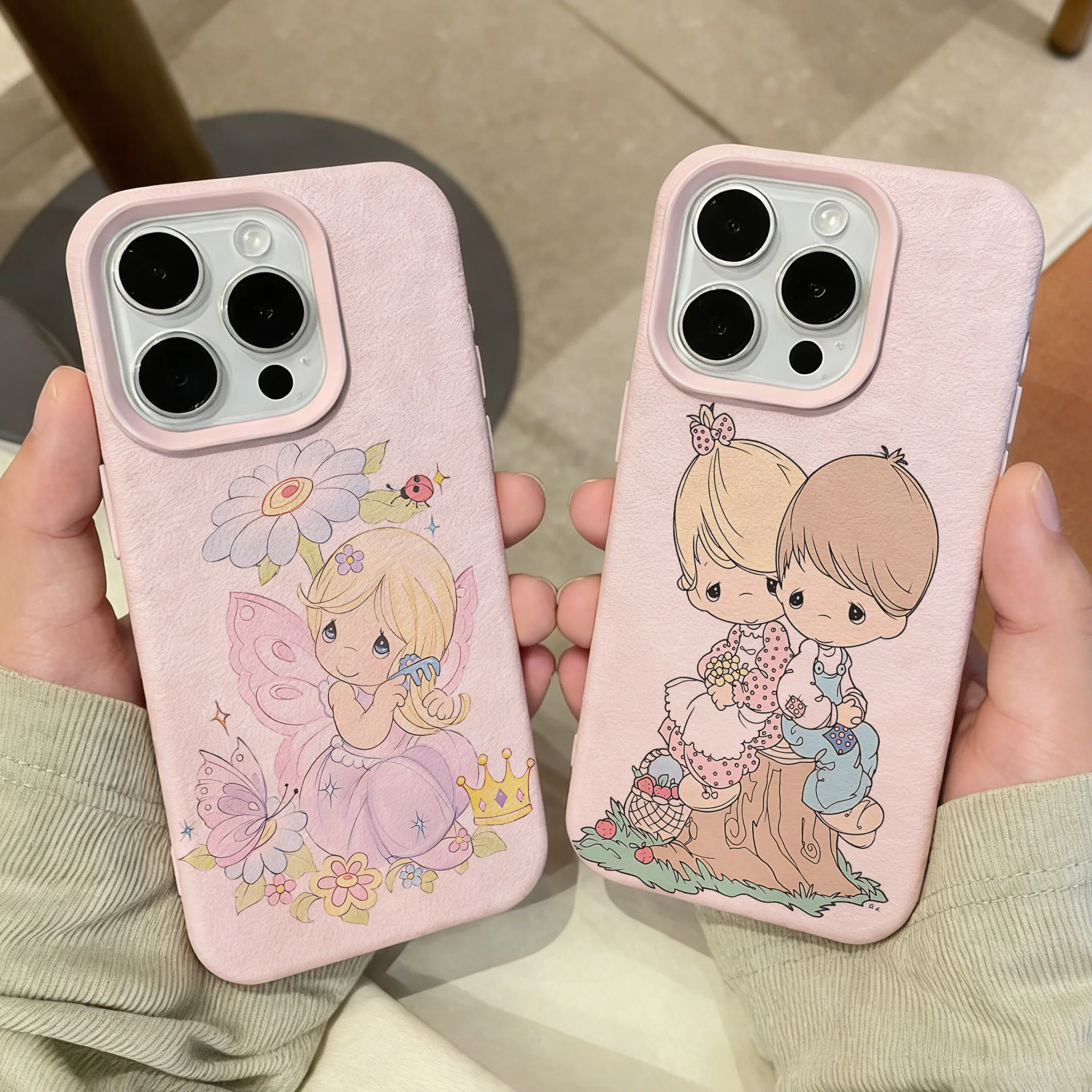 Cartoon P-Precious M-Moments Lichee leather pattern Phone Case For iPhone 17 16e 16 15 14 13 12 11 Air Pro Max Plus X XR XSMax