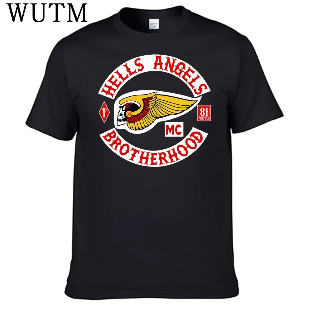 Hells Angels Brotherhood Shirt 100% Cotton Men Shirt