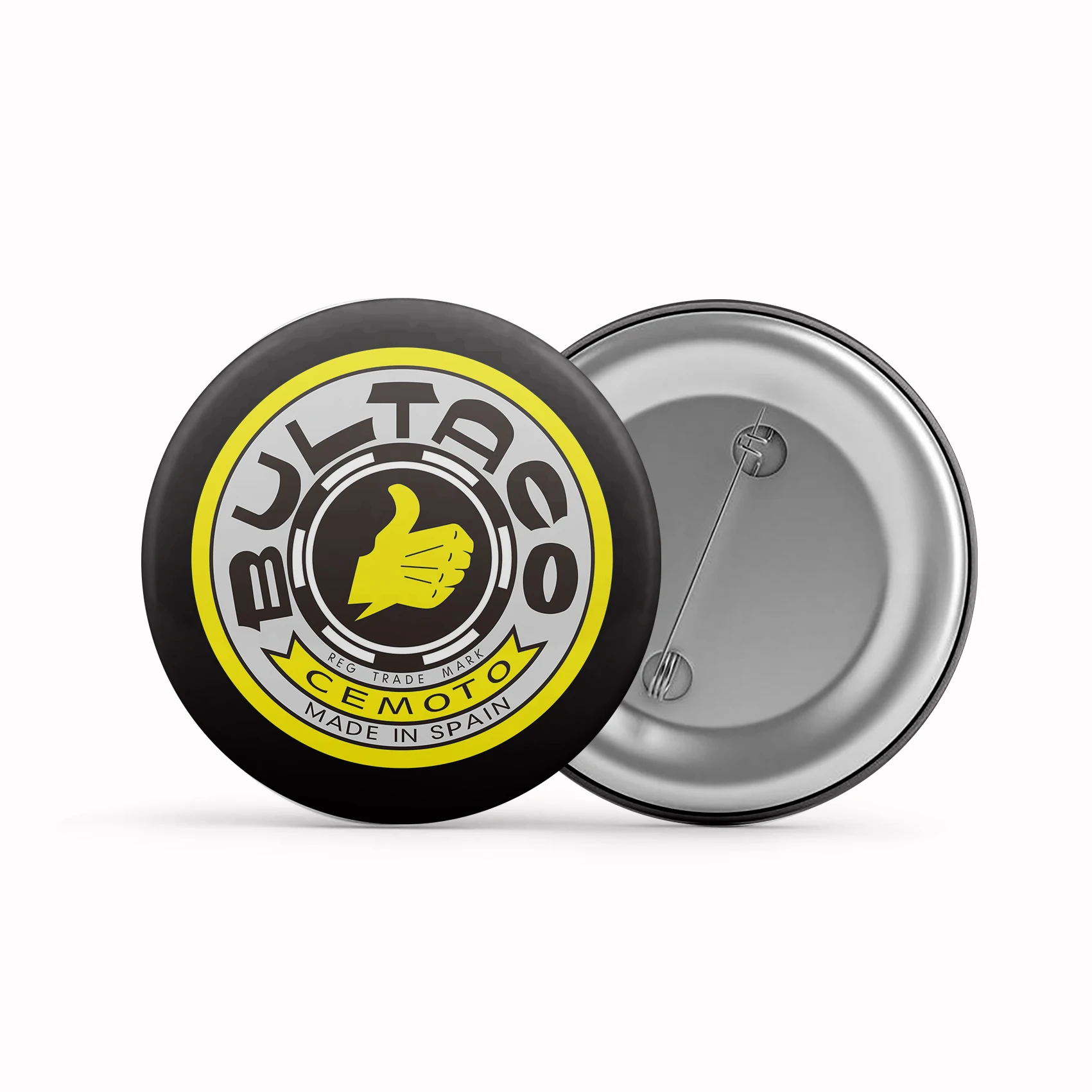 Bultaco Brooch Badge Support Custom Metal Badges Clothes Backpack Hat Accessory Decor Pins Gifts Commemorate Souvenir HZ-103