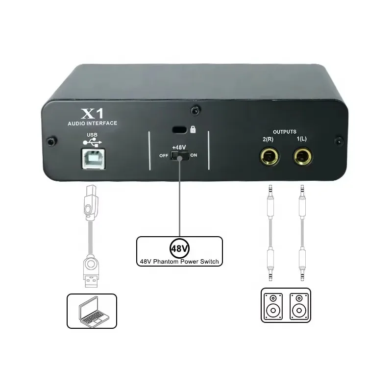 

MX10 Professional Studio Equipment Kit Condenser Microphone Studio Recording Mic Headphone Audio Usb Sound Card For Singing Room