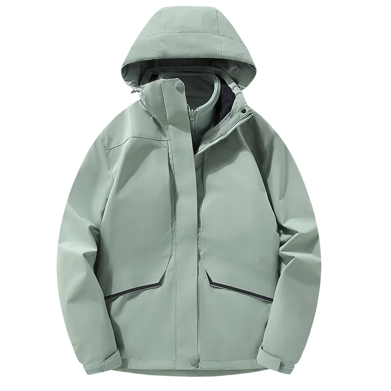 Shock Jacket Men Women Jackets Winter Outdoor Three-in-one Removable Piece Set Mountaineering Suit Couple Casual Jacket