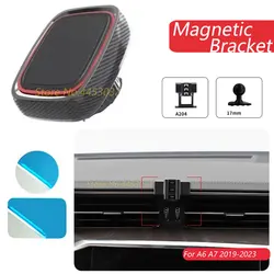 Magnetic Car Phone Holder For Audi A6 c8 4K A7 4K8 2019-2023 GPS Strong Magnet Mount Holder With Base Interior Accessories