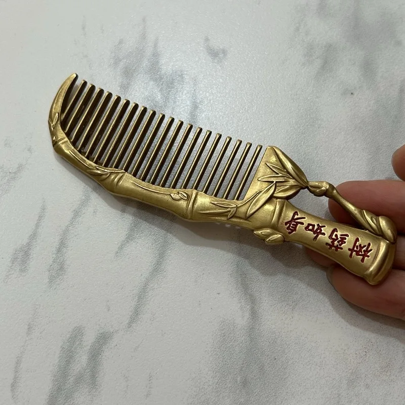 Pure copper vintage comb, a natural remedy for all ailments, a bamboo peace-bringing comb, a popular decorative item