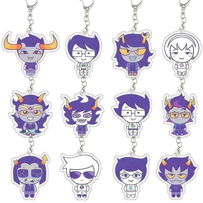 Llavero de acrílico Homestuck AdiosToreador Dave, accesorios de decoración, colgante, figuras de personajes, llavero de chica, regalo de cumpleaños