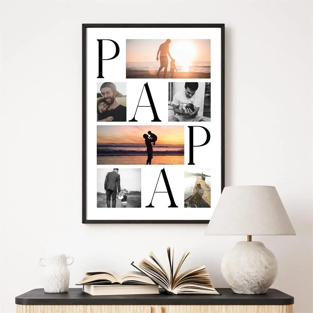 

Personalized Mom and Dad posters with your own photos - gifts for Father's Day,Mother's Day,birthdays Christmas Day gifts Canvas