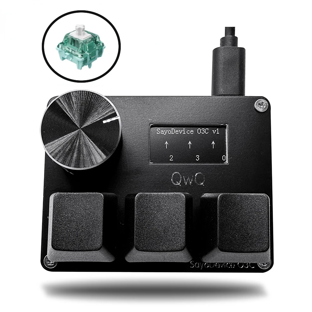 

For Geometry Dash OSU Mini Music Game Keyboard SayoDevice O3C Rapid Trigger Gateron Jade Pro Magnetic Switch Customized Key Set