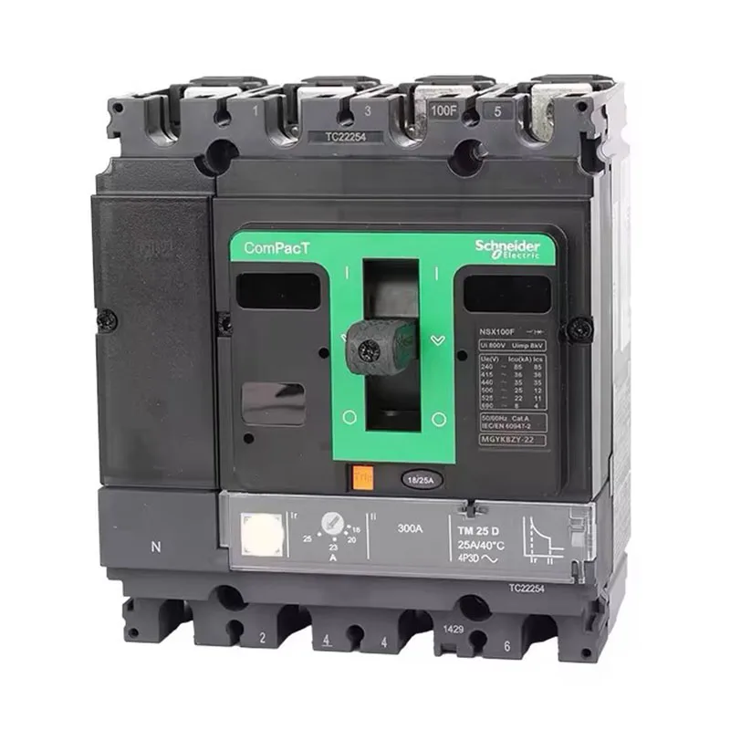 New And Original Schneiders Vigi NSX100F TM-D 80A 4P3D C10F6TM080V NSX Series Molded Case Circuit Breaker MCCB