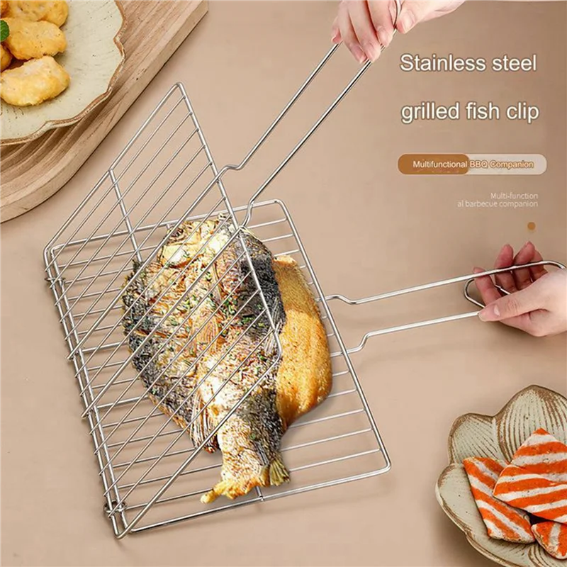 

AB42-2X Flat Braai Grid Securely Holds Food For Grilling Outdoor Cooking Barbecue BBQ S
