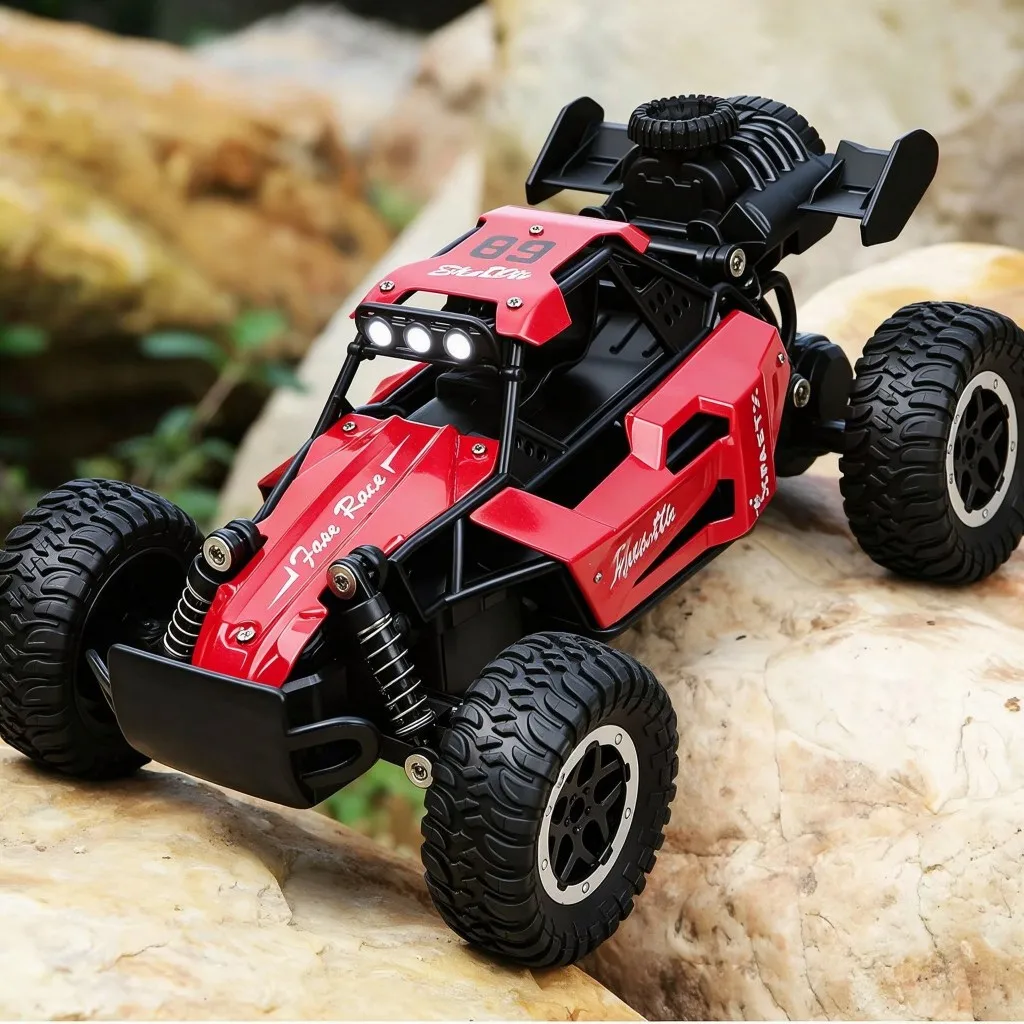 1:16 Scale Remote Control Monster Truck 20KMH High Speeds Off-Road RC Car with LED Lights for Kids Adults Durable Gift Ready for